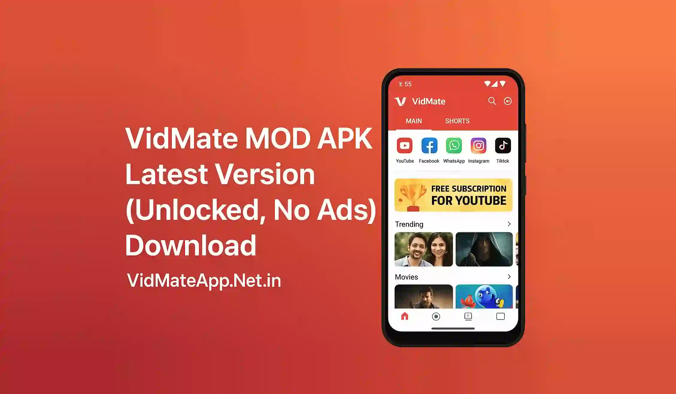VidMate MOD APK Latest Version (Unlocked, No Ads) Download